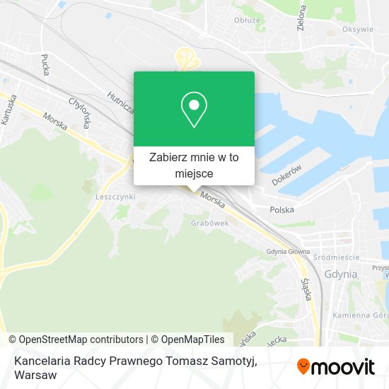 Mapa Kancelaria Radcy Prawnego Tomasz Samotyj