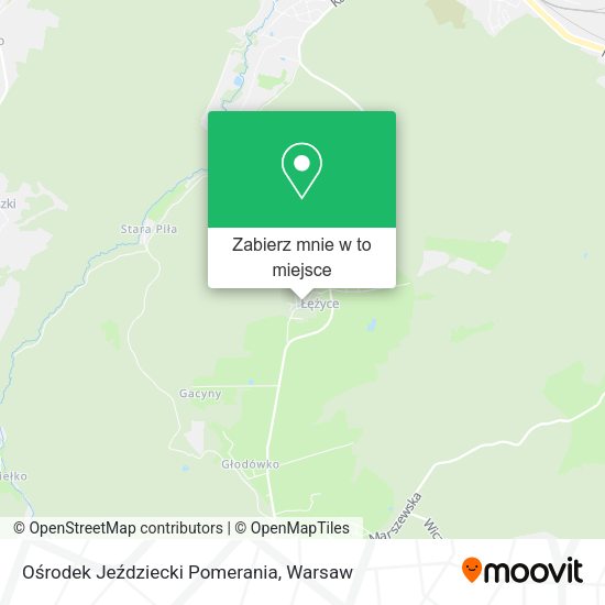 Mapa Ośrodek Jeździecki Pomerania