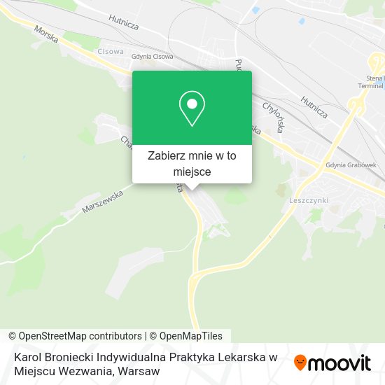 Mapa Karol Broniecki Indywidualna Praktyka Lekarska w Miejscu Wezwania