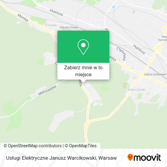 Mapa Usługi Elektryczne Janusz Warcikowski