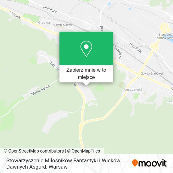 Mapa Stowarzyszenie Miłośników Fantastyki i Wieków Dawnych Asgard