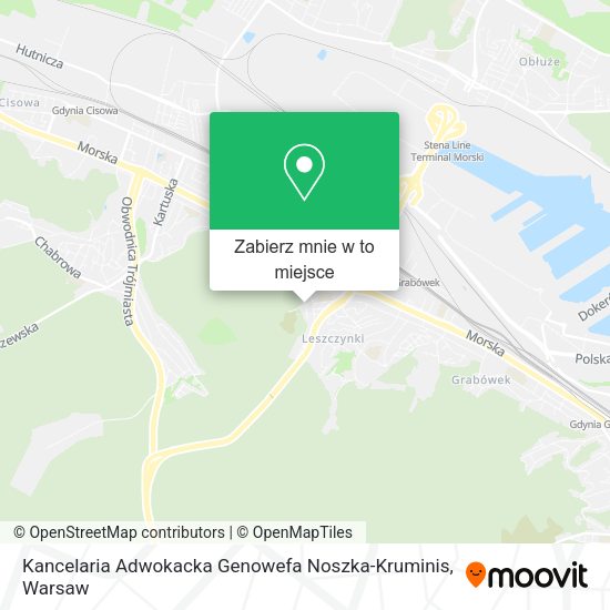 Mapa Kancelaria Adwokacka Genowefa Noszka-Kruminis