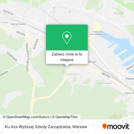 Mapa Ku Azs Wyższej Szkoły Zarządzania