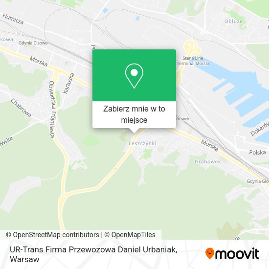 Mapa UR-Trans Firma Przewozowa Daniel Urbaniak