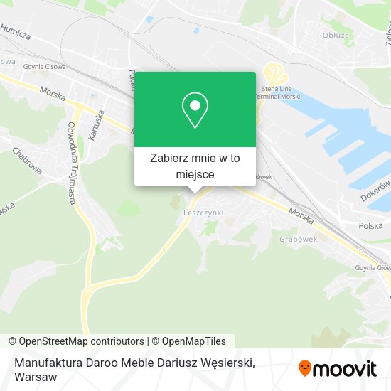 Mapa Manufaktura Daroo Meble Dariusz Węsierski