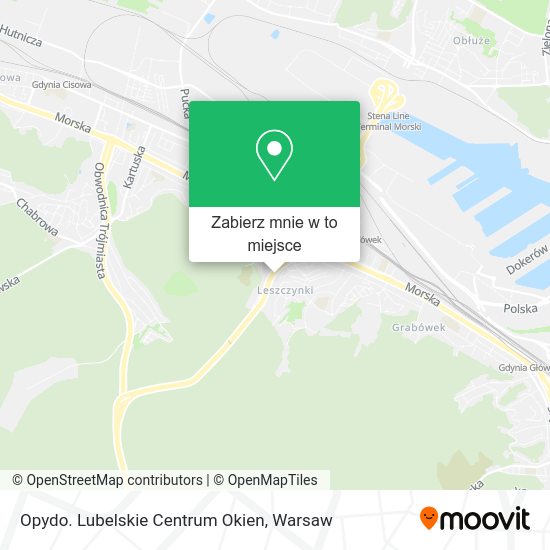 Mapa Opydo. Lubelskie Centrum Okien