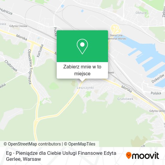 Mapa Eg - Pieniądze dla Ciebie Usługi Finansowe Edyta Gerlee