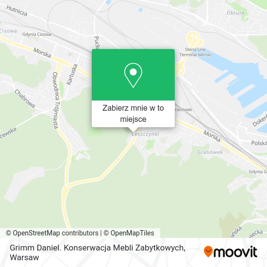 Mapa Grimm Daniel. Konserwacja Mebli Zabytkowych