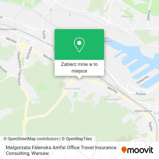 Mapa Malgorzata Falenska Amfal Office Travel Insurance Consulting