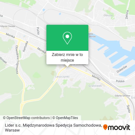 Mapa Lider s.c. Międzynarodowa Spedycja Samochodowa