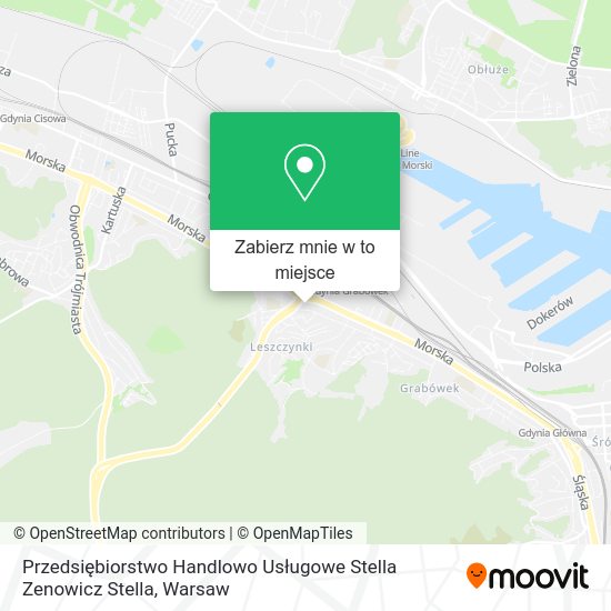 Mapa Przedsiębiorstwo Handlowo Usługowe Stella Zenowicz Stella