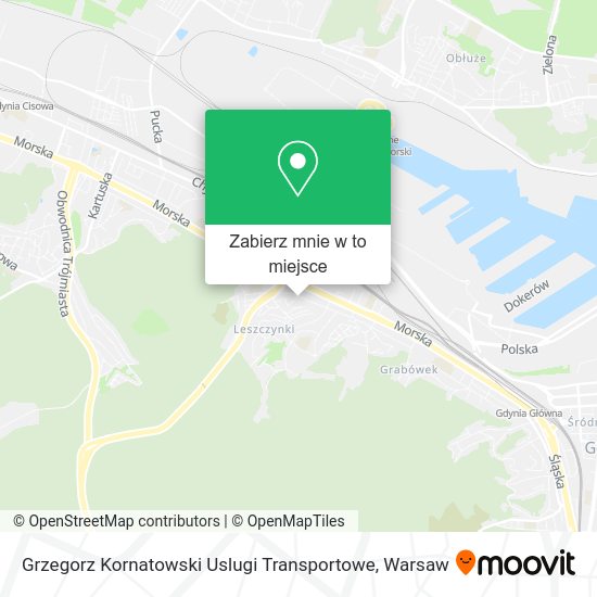 Mapa Grzegorz Kornatowski Uslugi Transportowe