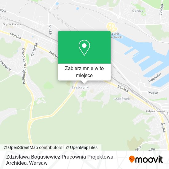 Mapa Zdzisława Bogusiewicz Pracownia Projektowa Archidea