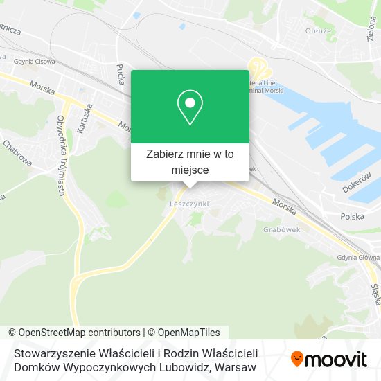 Mapa Stowarzyszenie Właścicieli i Rodzin Właścicieli Domków Wypoczynkowych Lubowidz