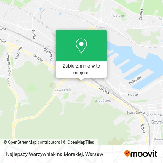 Mapa Najlepszy Warzywniak na Morskiej