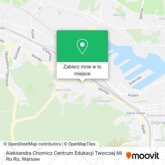 Mapa Aleksandra Chomicz Centrum Edukacji Tworczej Mi Ro Ro