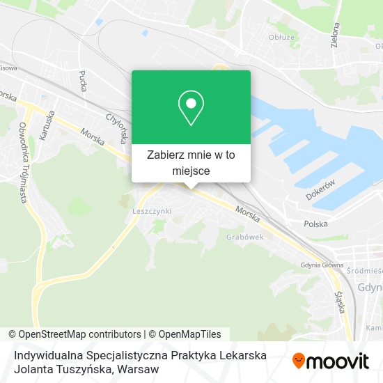 Mapa Indywidualna Specjalistyczna Praktyka Lekarska Jolanta Tuszyńska