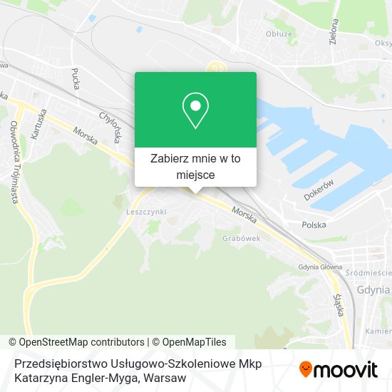 Mapa Przedsiębiorstwo Usługowo-Szkoleniowe Mkp Katarzyna Engler-Myga