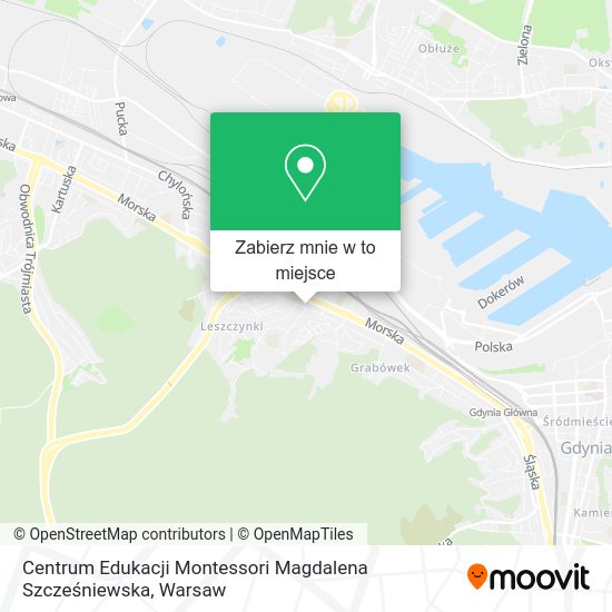 Mapa Centrum Edukacji Montessori Magdalena Szcześniewska