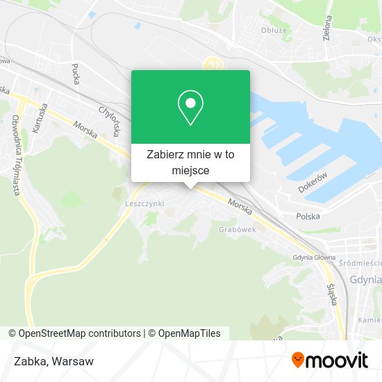 Mapa Zabka