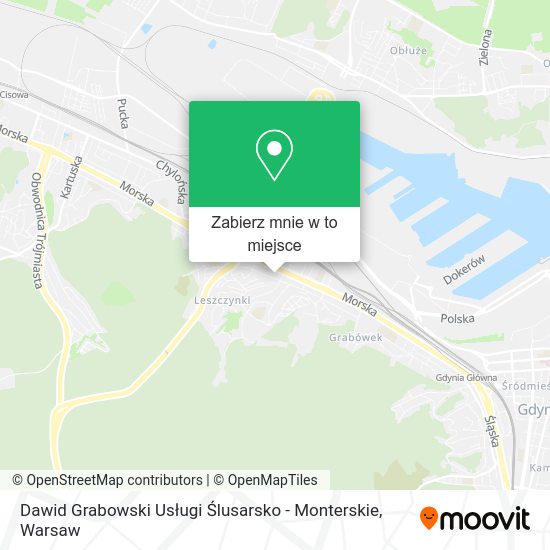 Mapa Dawid Grabowski Usługi Ślusarsko - Monterskie