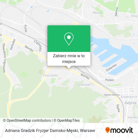 Mapa Adriana Gradzik Fryzjer Damsko-Męski