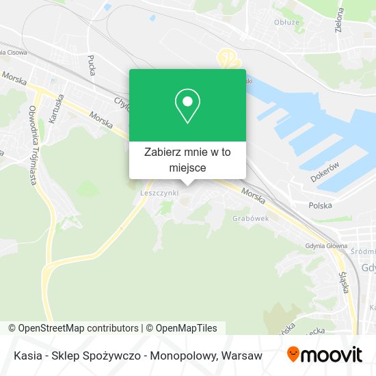 Mapa Kasia - Sklep Spożywczo - Monopolowy