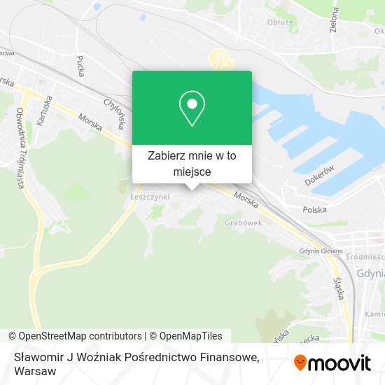 Mapa Sławomir J Woźniak Pośrednictwo Finansowe