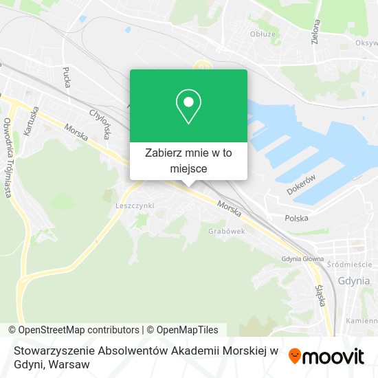 Mapa Stowarzyszenie Absolwentów Akademii Morskiej w Gdyni