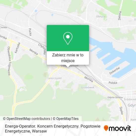 Mapa Energa-Operator. Koncern Energetyczny. Pogotowie Energetyczne