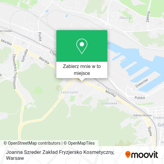 Mapa Joanna Szreder Zakład Fryzjersko Kosmetyczny