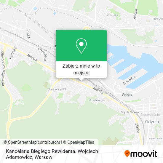 Mapa Kancelaria Biegłego Rewidenta. Wojciech Adamowicz