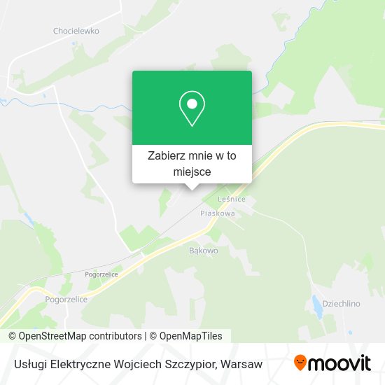 Mapa Usługi Elektryczne Wojciech Szczypior