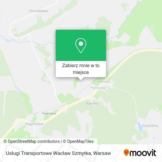 Mapa Usługi Transportowe Wacław Szmytka