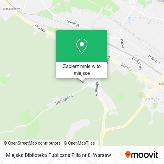 Mapa Miejska Biblioteka Publiczna Filia nr 8