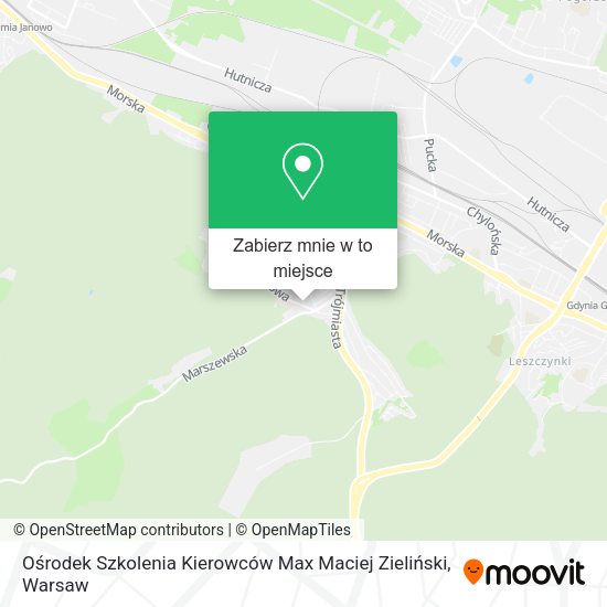 Mapa Ośrodek Szkolenia Kierowców Max Maciej Zieliński