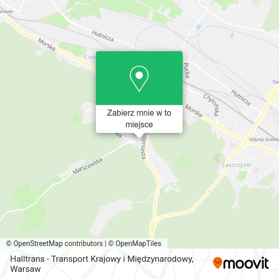 Mapa Halltrans - Transport Krajowy i Międzynarodowy