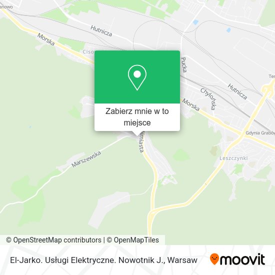 Mapa El-Jarko. Usługi Elektryczne. Nowotnik J.