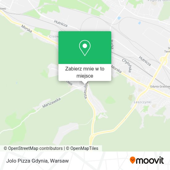 Mapa Jolo Pizza Gdynia