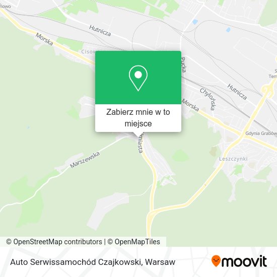 Mapa Auto Serwissamochód Czajkowski