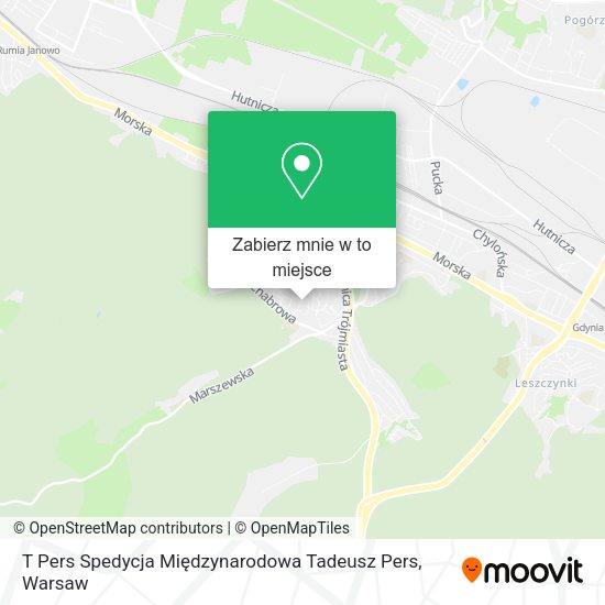 Mapa T Pers Spedycja Międzynarodowa Tadeusz Pers