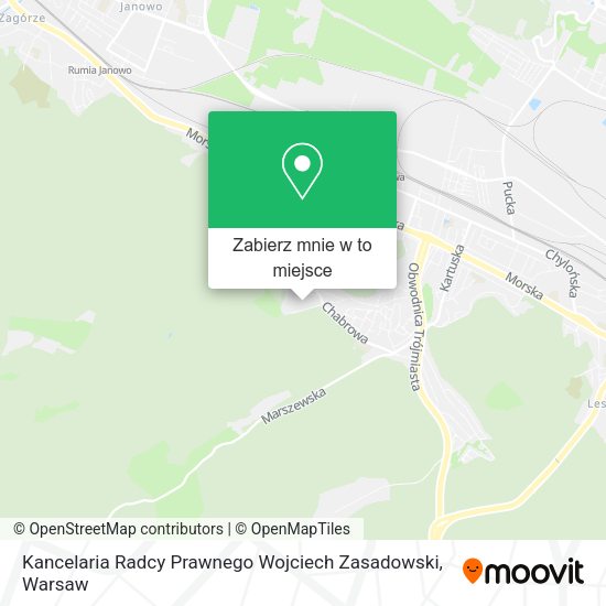 Mapa Kancelaria Radcy Prawnego Wojciech Zasadowski