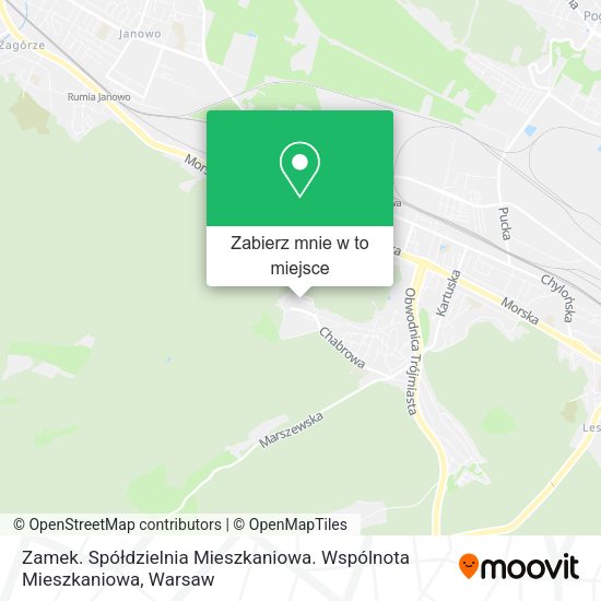 Mapa Zamek. Spółdzielnia Mieszkaniowa. Wspólnota Mieszkaniowa