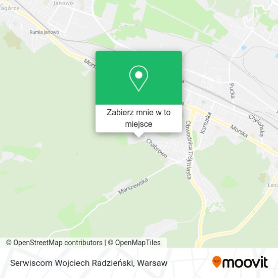 Mapa Serwiscom Wojciech Radzieński