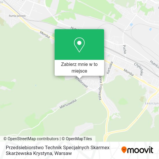 Mapa Przedsiebiorstwo Technik Specjalnych Skarmex Skarżewska Krystyna