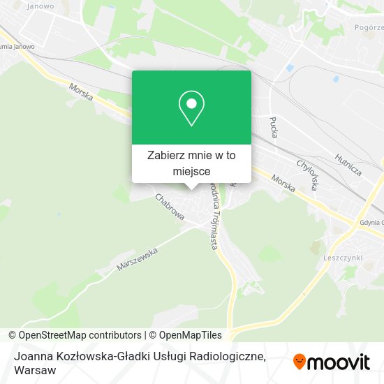 Mapa Joanna Kozłowska-Gładki Usługi Radiologiczne