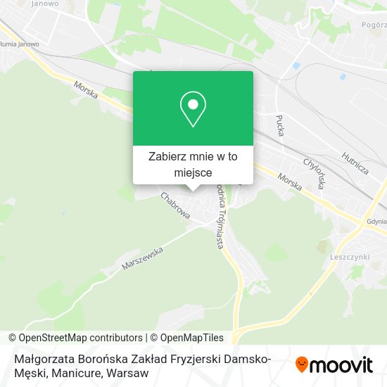 Mapa Małgorzata Borońska Zakład Fryzjerski Damsko-Męski, Manicure