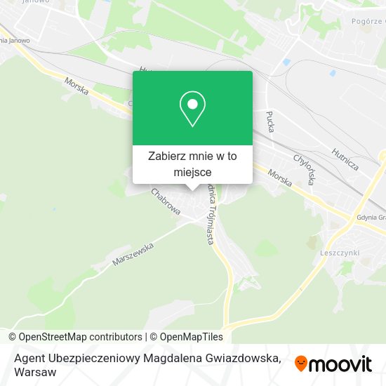 Mapa Agent Ubezpieczeniowy Magdalena Gwiazdowska