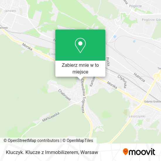 Mapa Kluczyk. Klucze z Immobilizerem