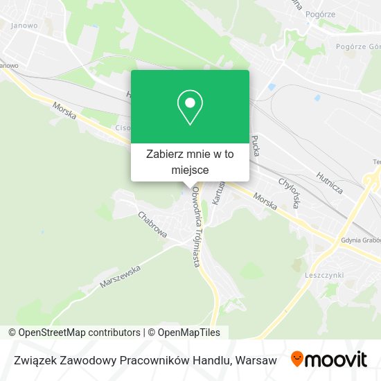 Mapa Związek Zawodowy Pracowników Handlu